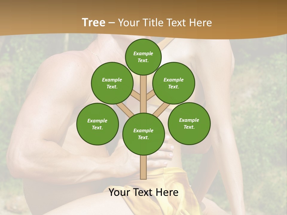 Sunlight Coastline Caucasian PowerPoint Template