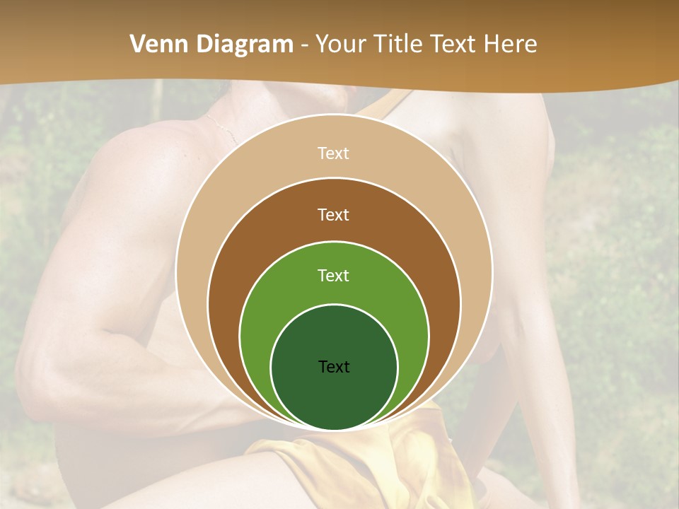 Sunlight Coastline Caucasian PowerPoint Template
