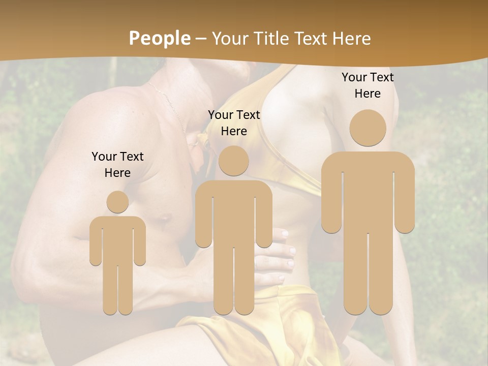 Sunlight Coastline Caucasian PowerPoint Template