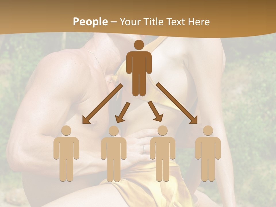 Sunlight Coastline Caucasian PowerPoint Template