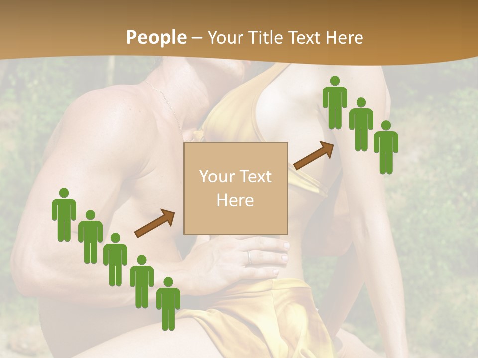 Sunlight Coastline Caucasian PowerPoint Template