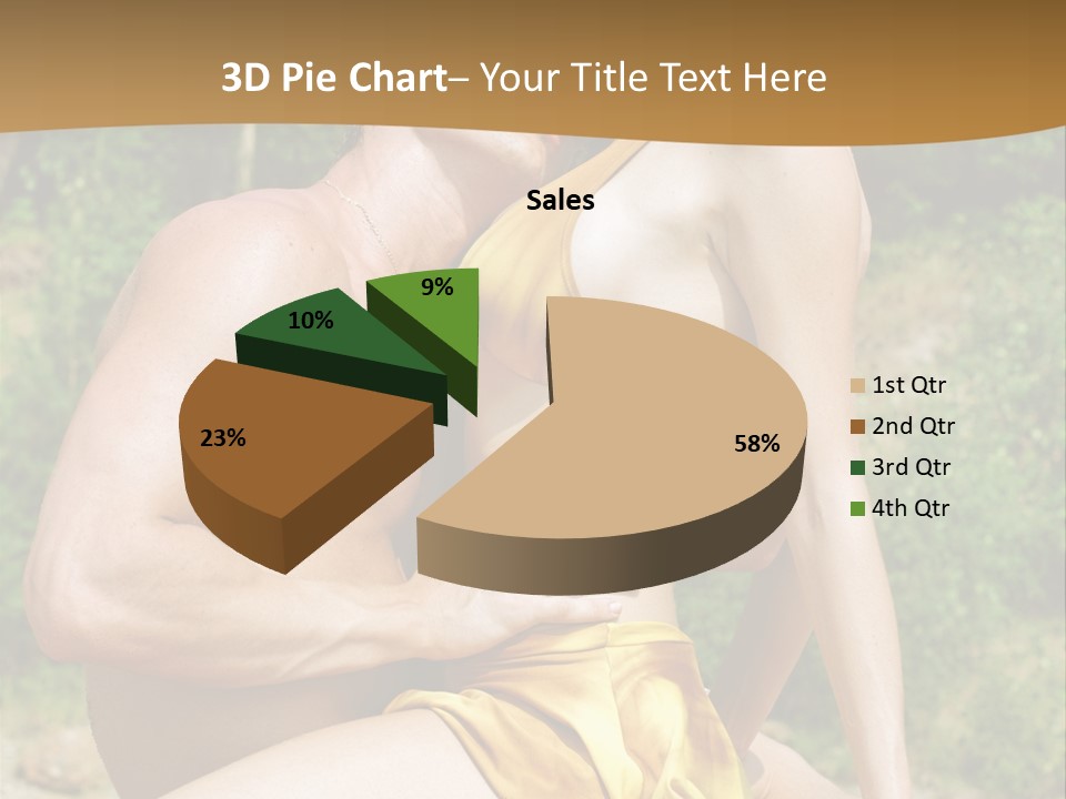 Sunlight Coastline Caucasian PowerPoint Template
