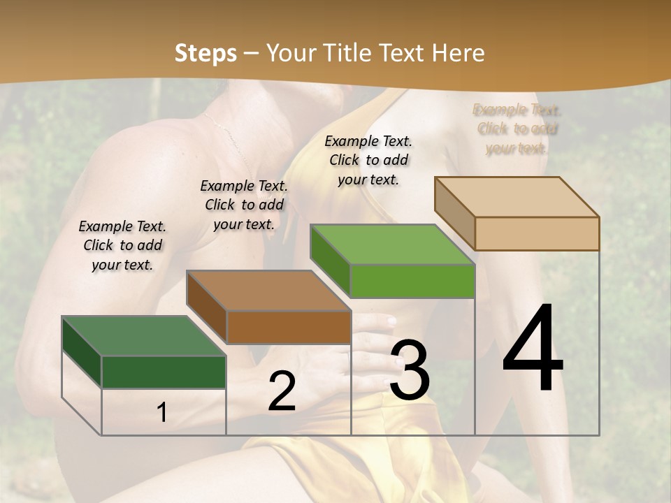 Sunlight Coastline Caucasian PowerPoint Template