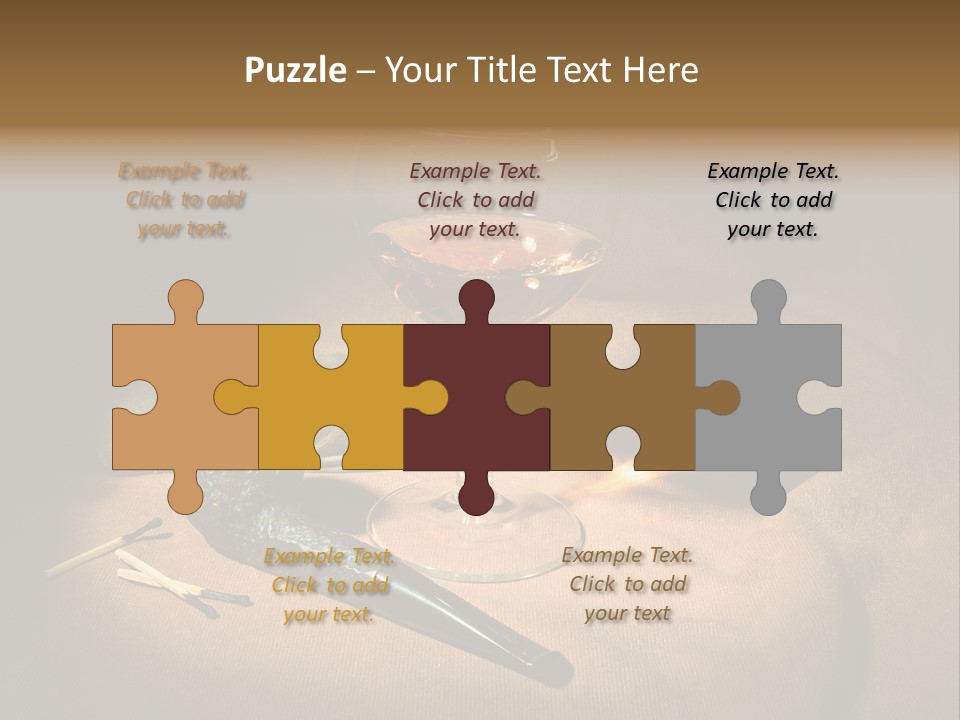 Dark Burnt Out Drink PowerPoint Template