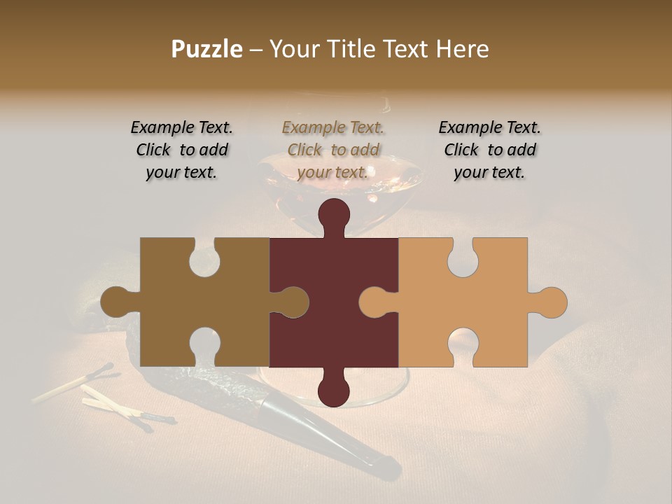 Dark Burnt Out Drink PowerPoint Template