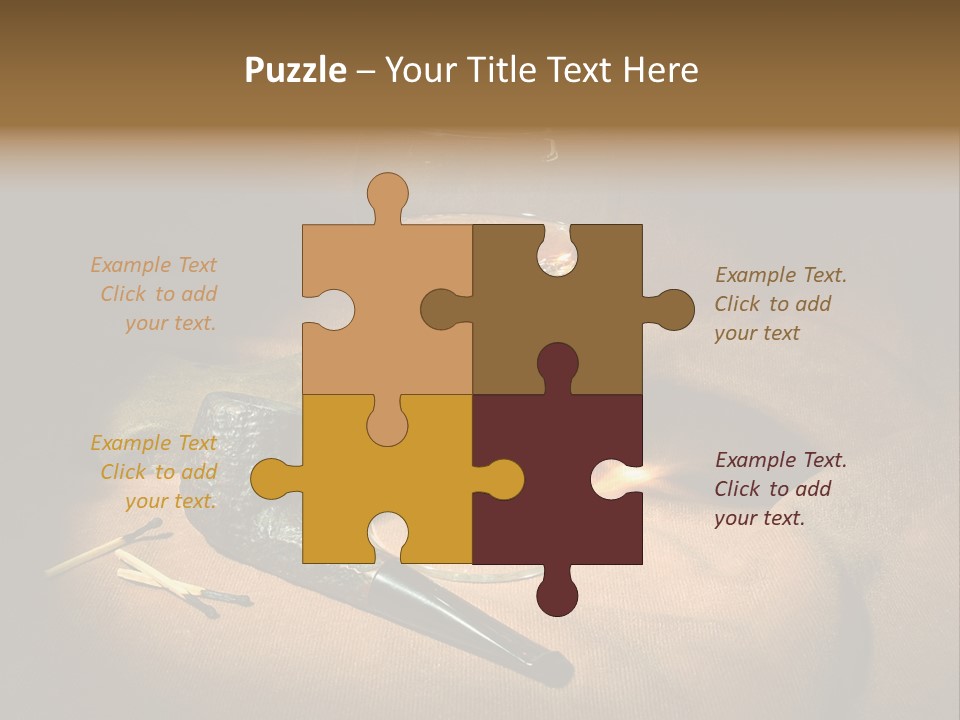 Dark Burnt Out Drink PowerPoint Template