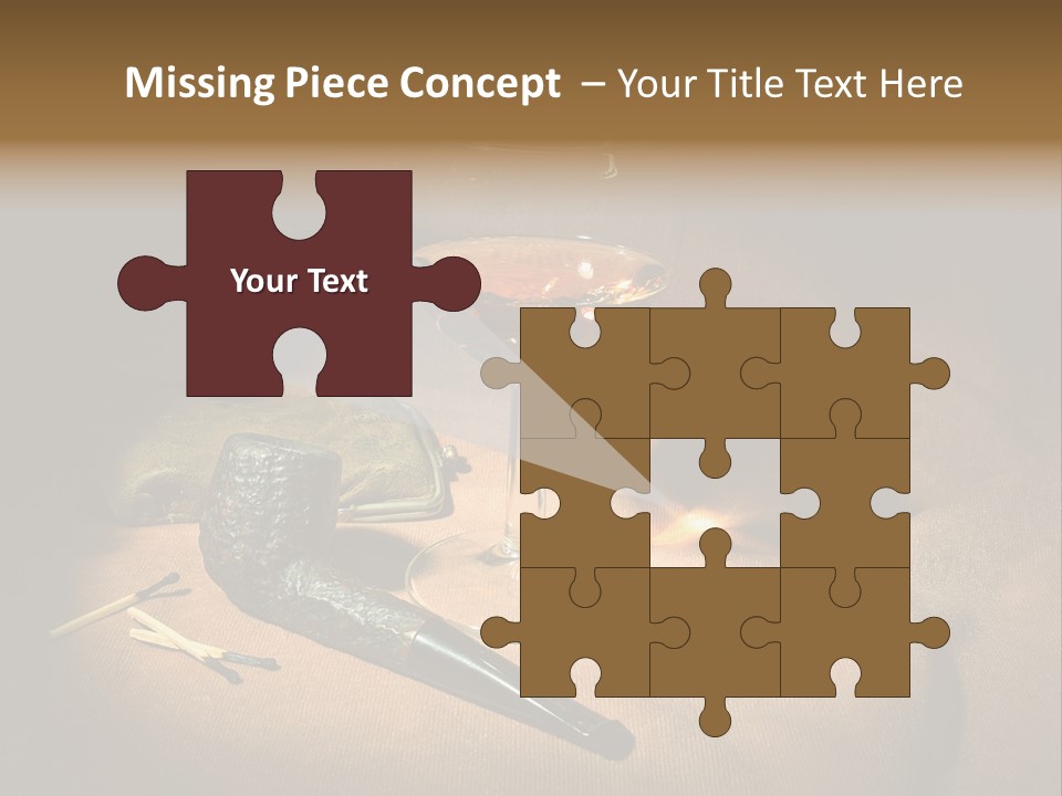 Dark Burnt Out Drink PowerPoint Template