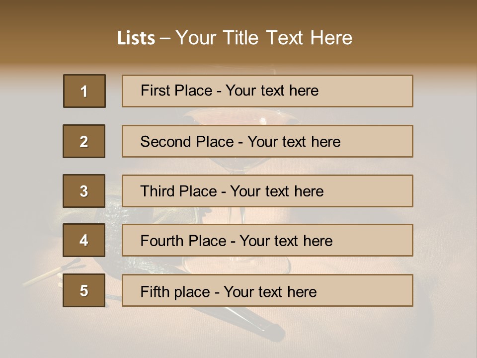Dark Burnt Out Drink PowerPoint Template