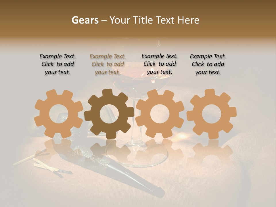 Dark Burnt Out Drink PowerPoint Template