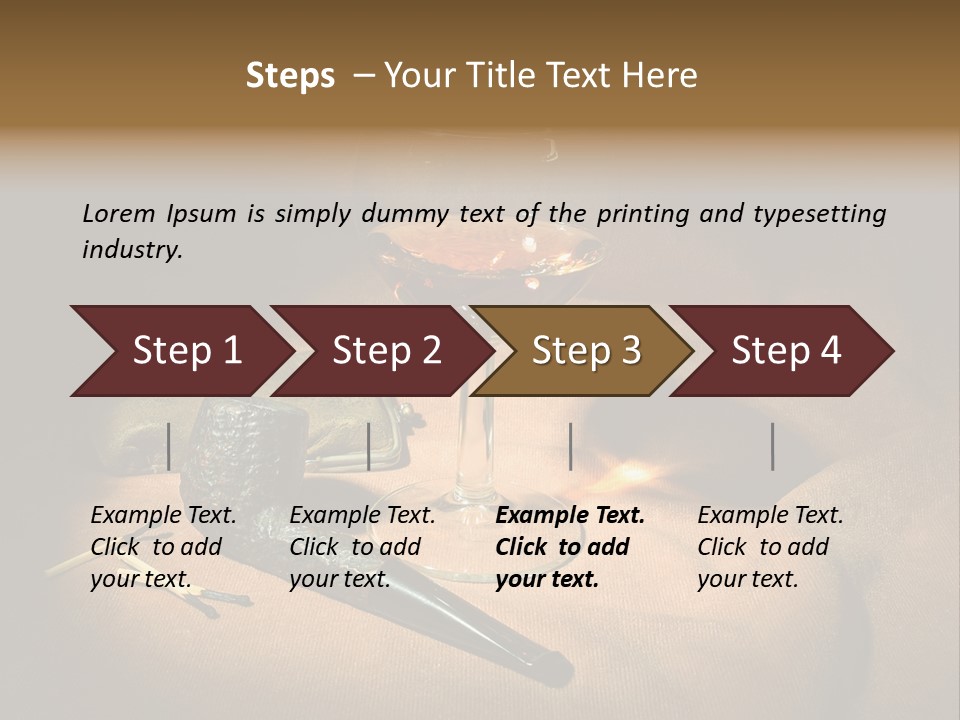 Dark Burnt Out Drink PowerPoint Template