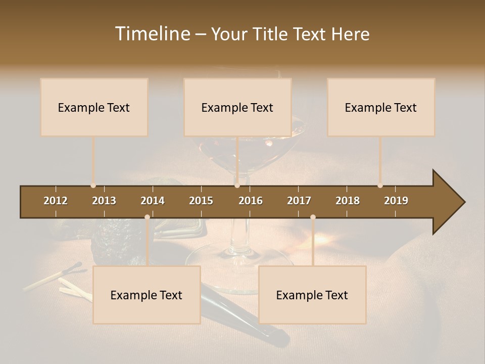 Dark Burnt Out Drink PowerPoint Template
