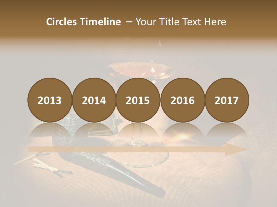 Dark Burnt Out Drink PowerPoint Template