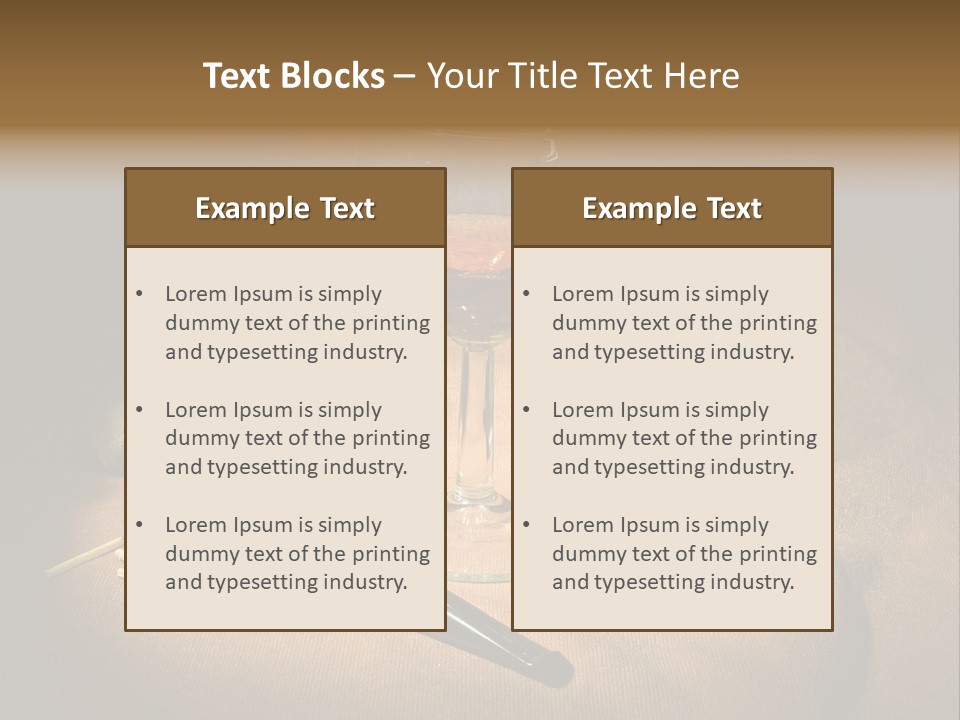 Dark Burnt Out Drink PowerPoint Template
