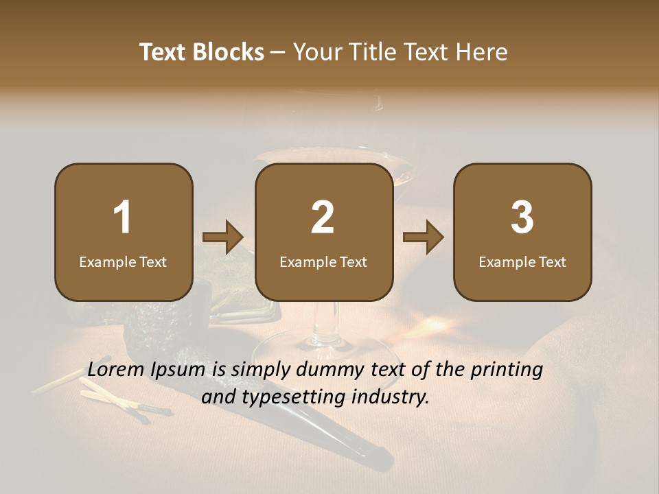 Dark Burnt Out Drink PowerPoint Template