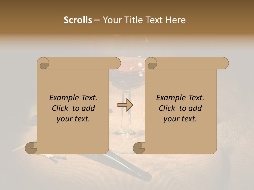 Dark Burnt Out Drink PowerPoint Template
