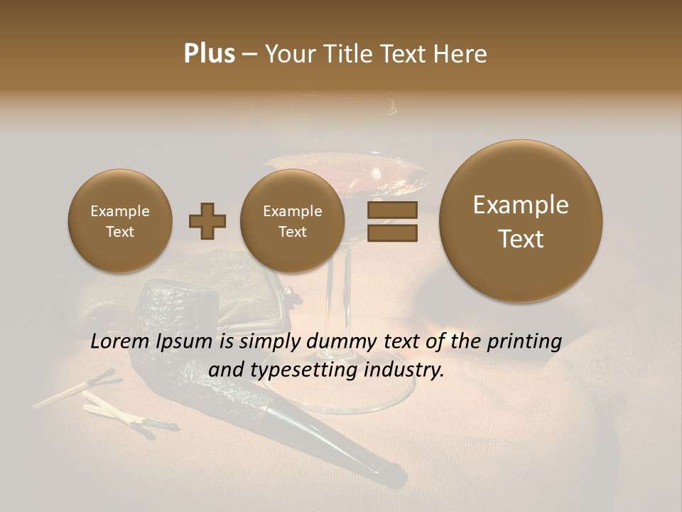 Dark Burnt Out Drink PowerPoint Template