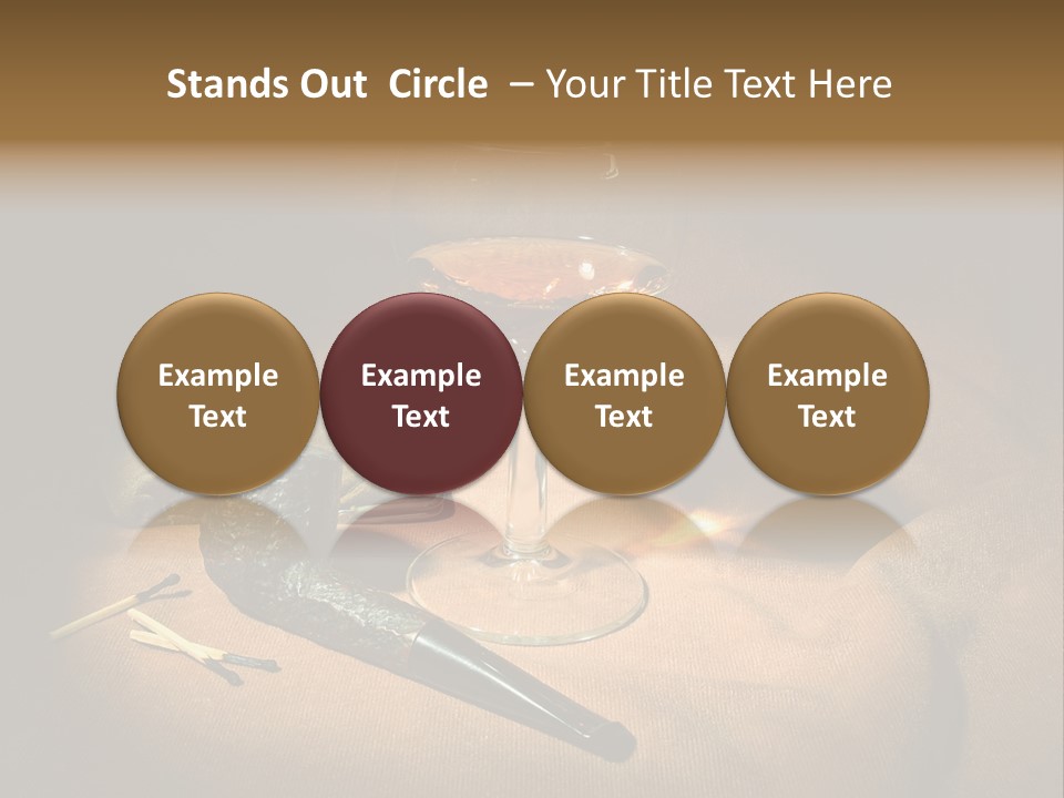 Dark Burnt Out Drink PowerPoint Template