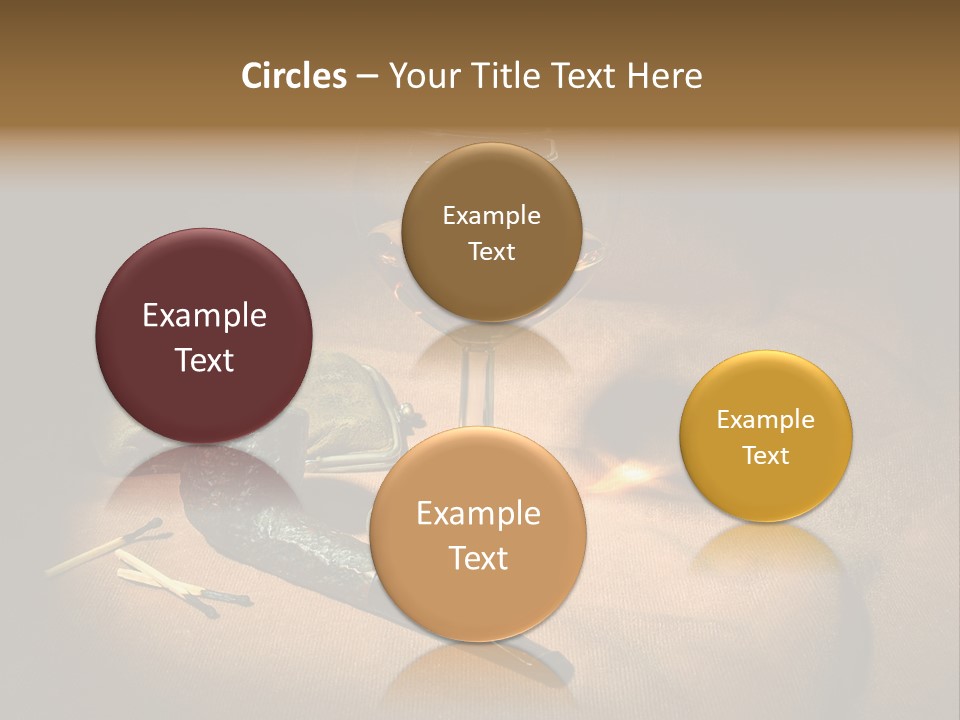 Dark Burnt Out Drink PowerPoint Template