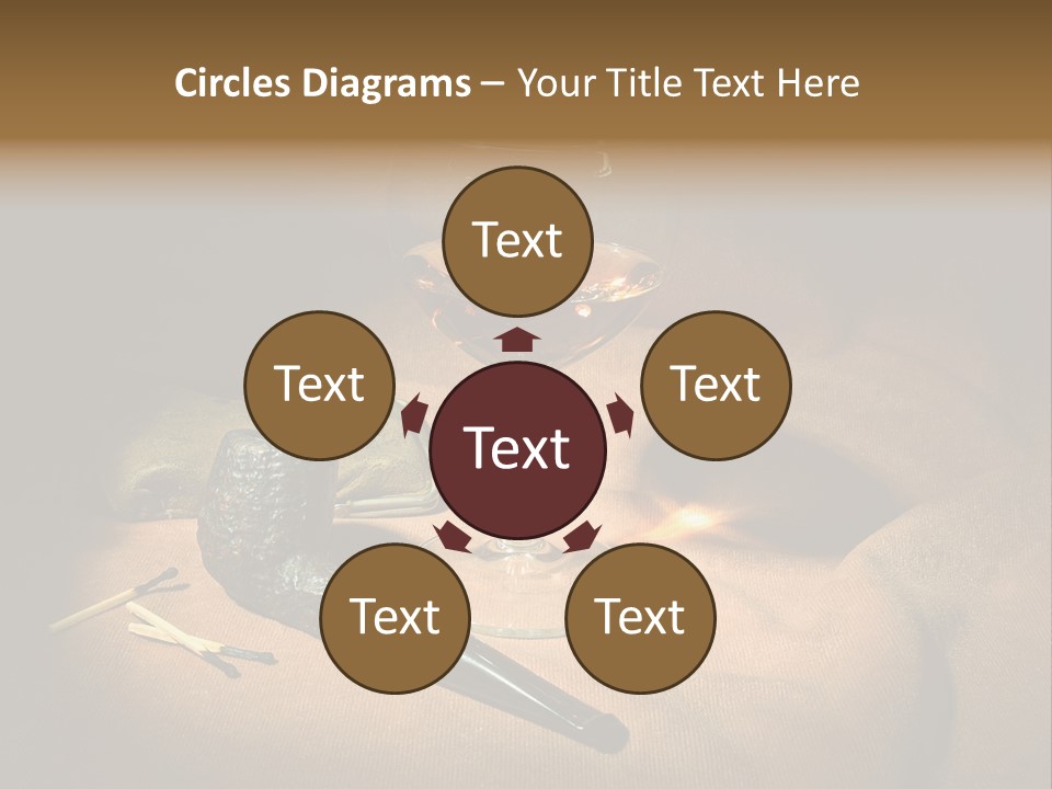 Dark Burnt Out Drink PowerPoint Template