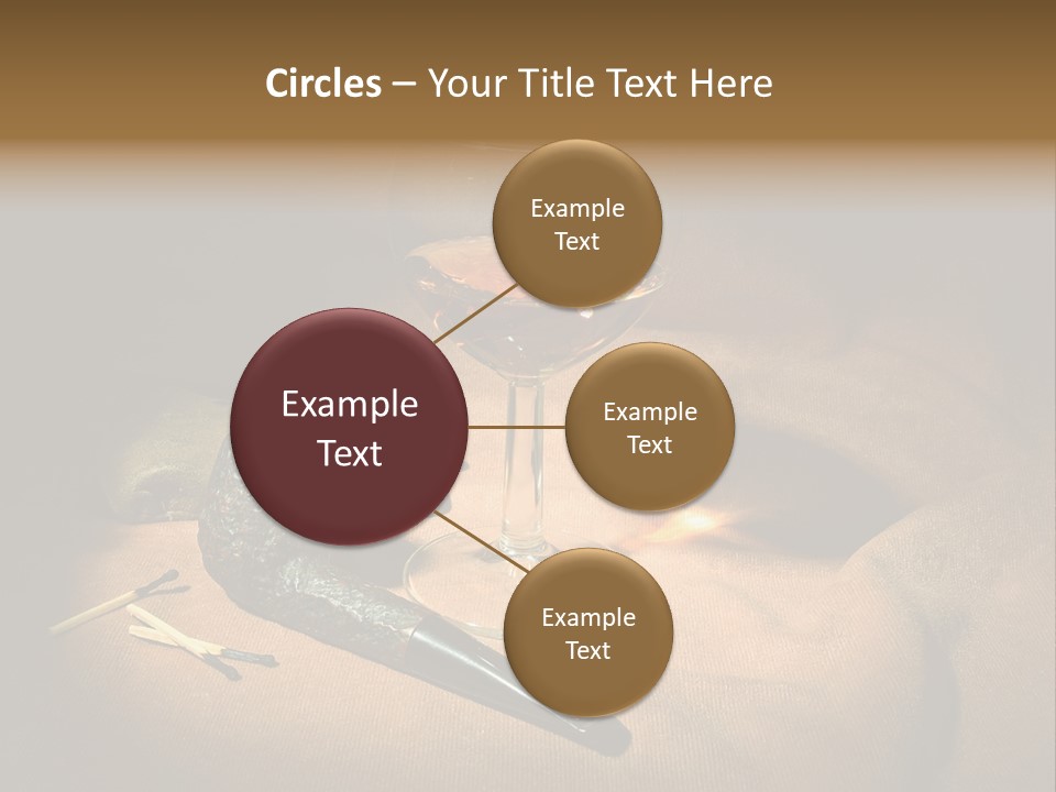 Dark Burnt Out Drink PowerPoint Template