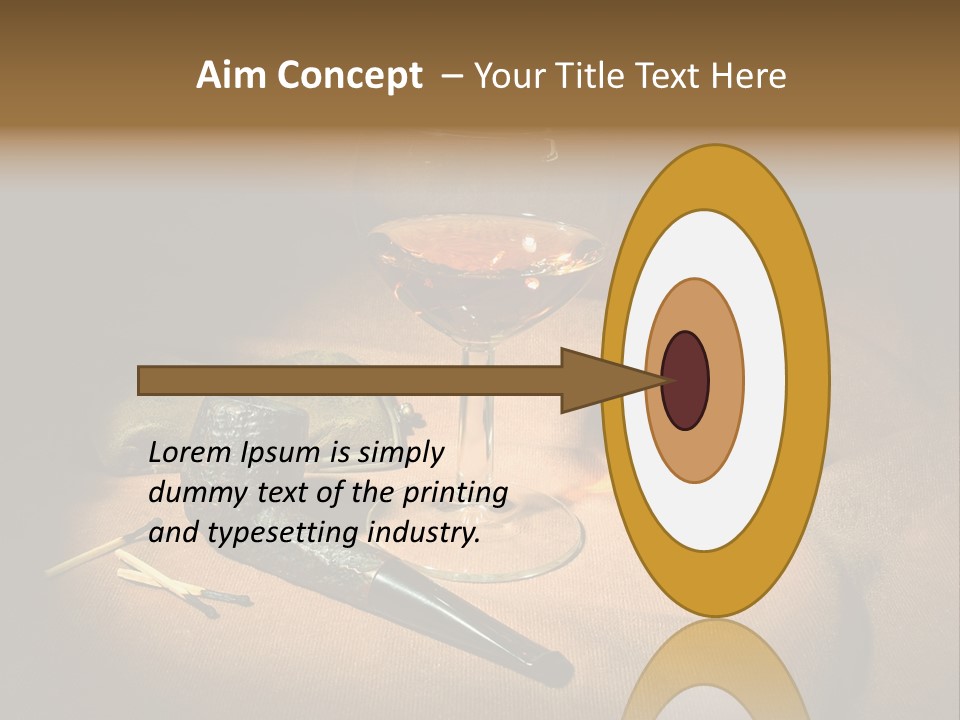 Dark Burnt Out Drink PowerPoint Template