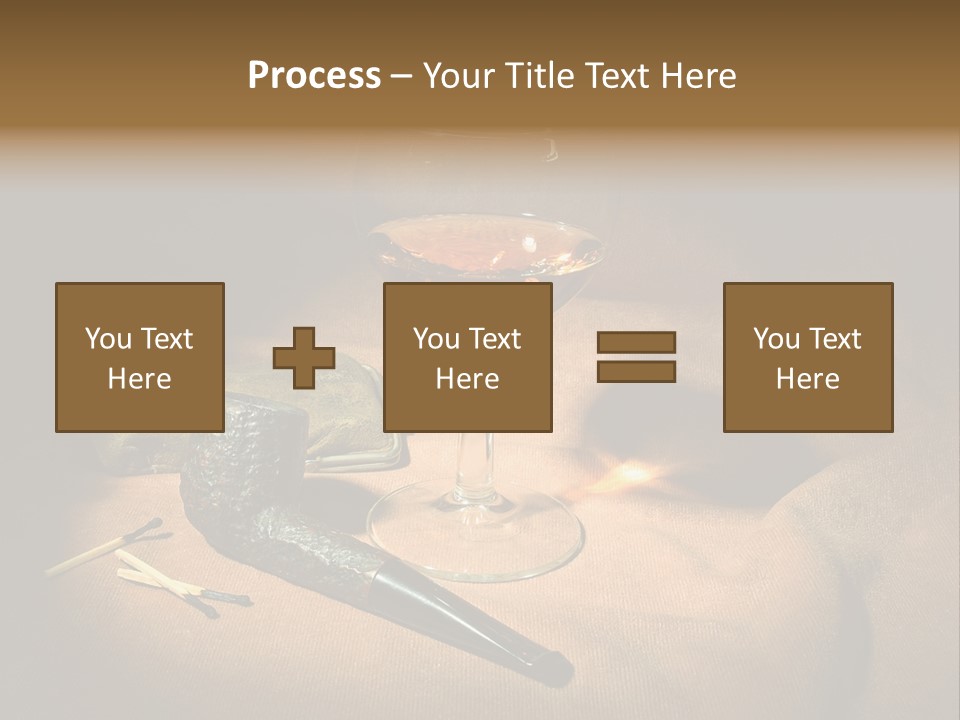 Dark Burnt Out Drink PowerPoint Template