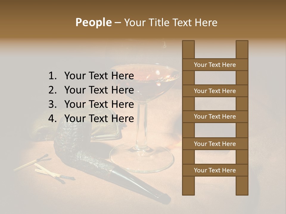 Dark Burnt Out Drink PowerPoint Template