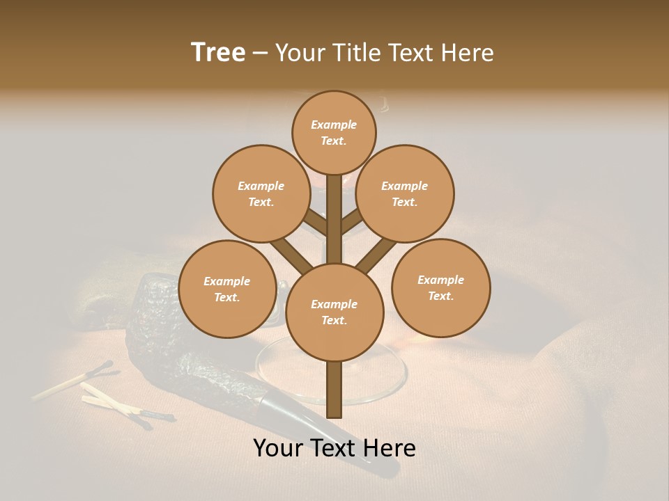 Dark Burnt Out Drink PowerPoint Template