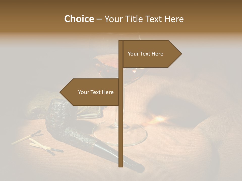 Dark Burnt Out Drink PowerPoint Template