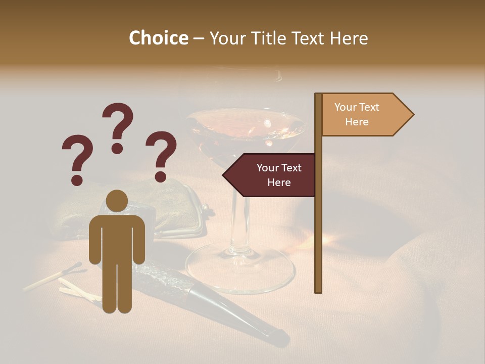 Dark Burnt Out Drink PowerPoint Template