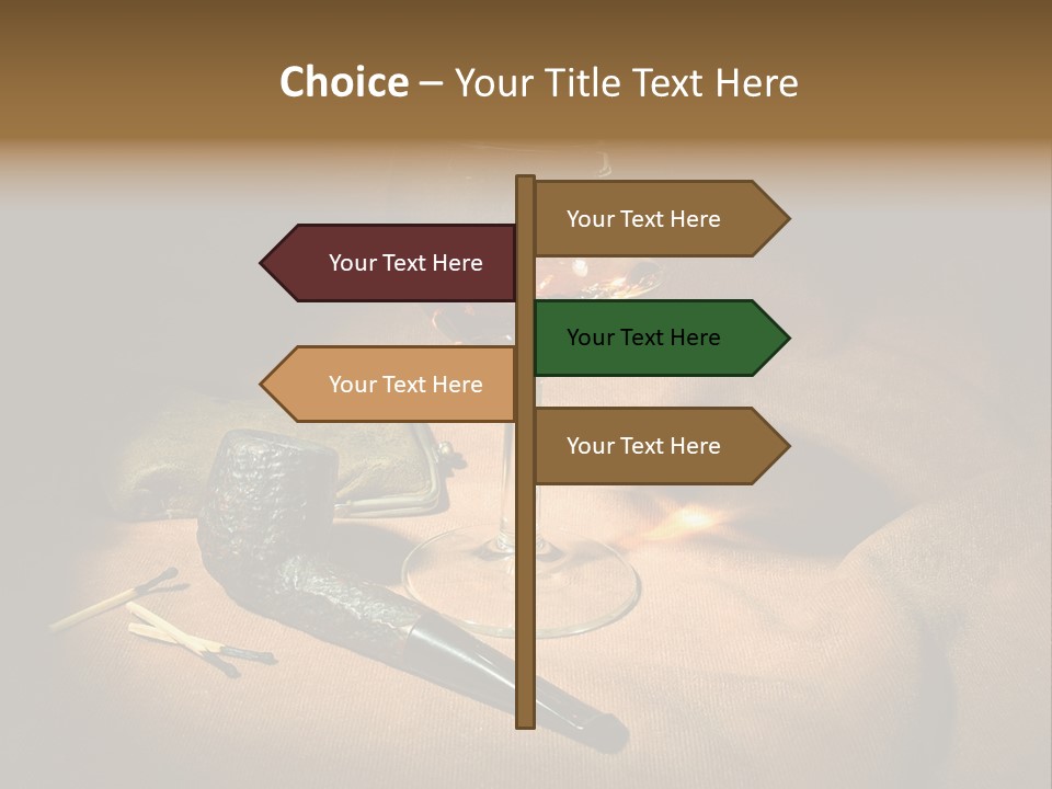 Dark Burnt Out Drink PowerPoint Template