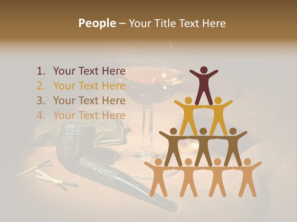 Dark Burnt Out Drink PowerPoint Template