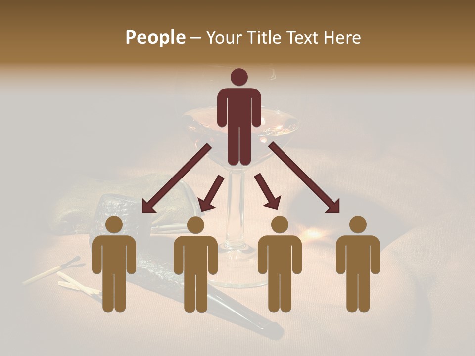 Dark Burnt Out Drink PowerPoint Template