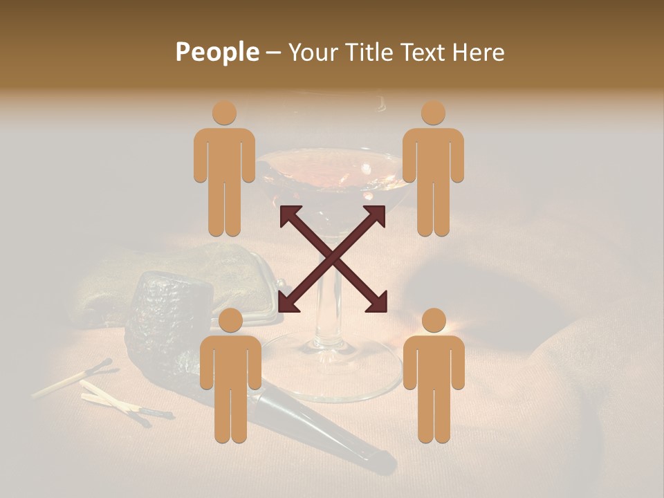 Dark Burnt Out Drink PowerPoint Template