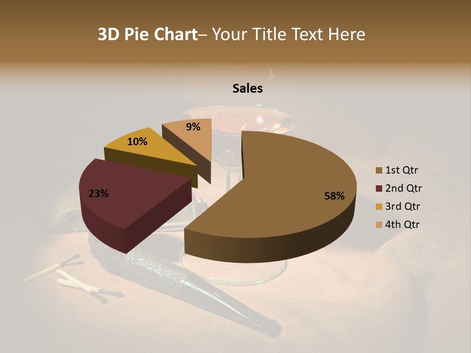 Dark Burnt Out Drink PowerPoint Template