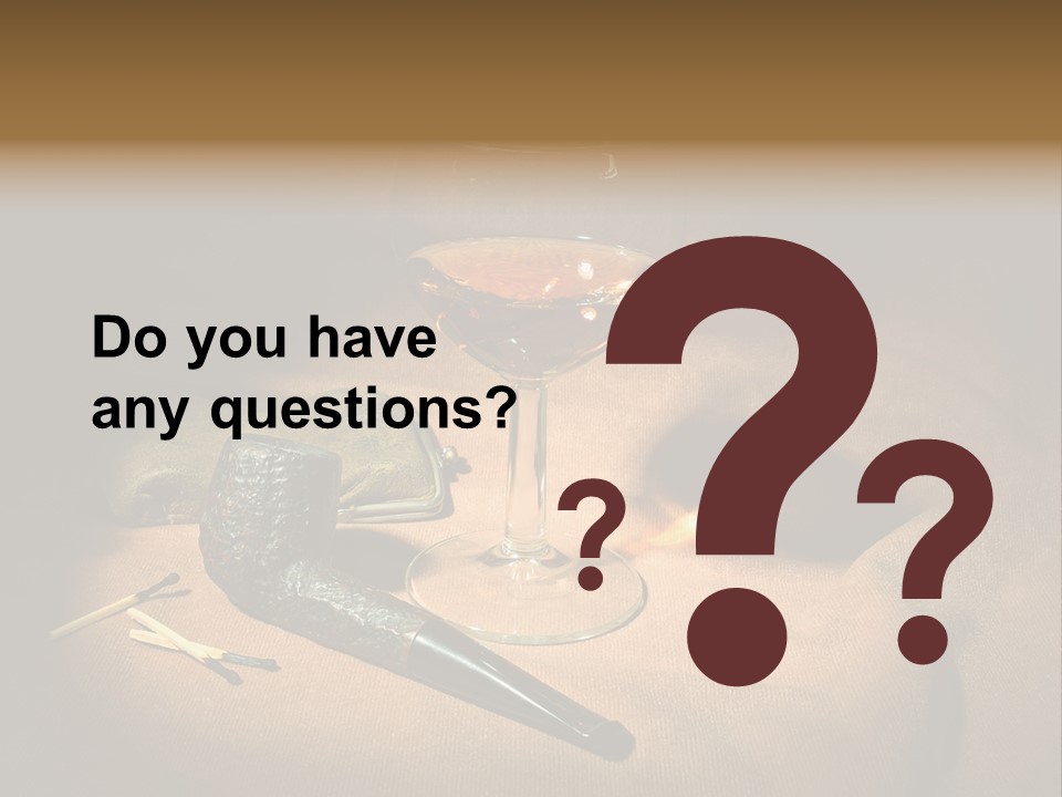 Dark Burnt Out Drink PowerPoint Template