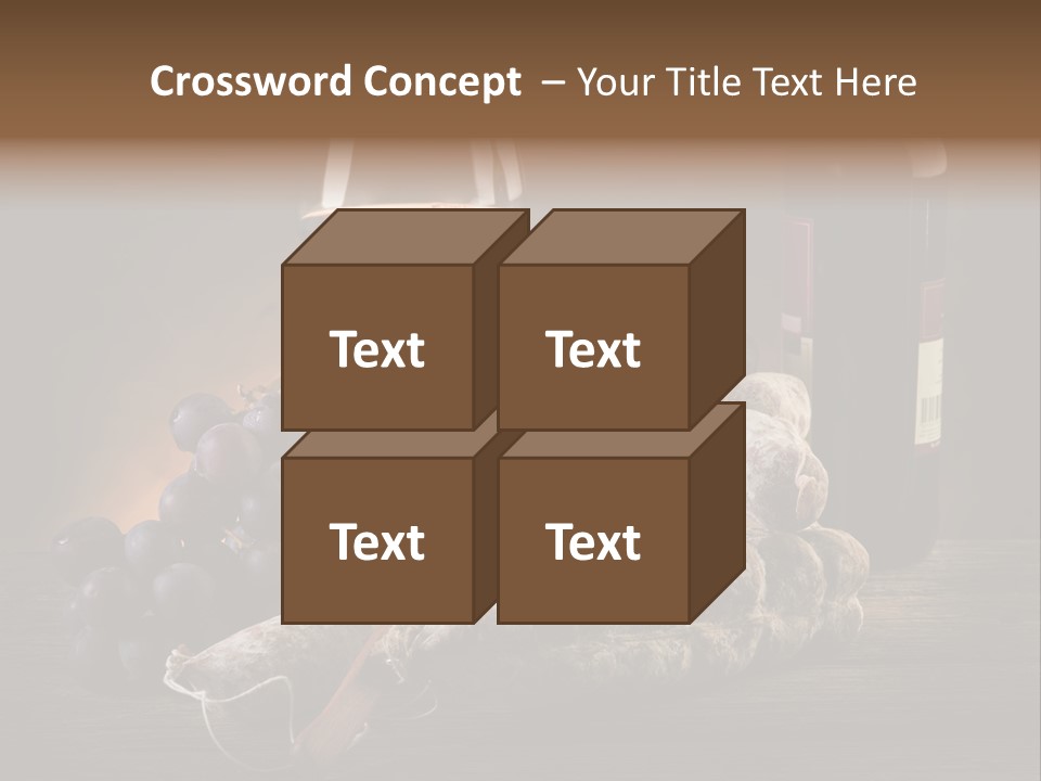 Cut Hard Sausage PowerPoint Template