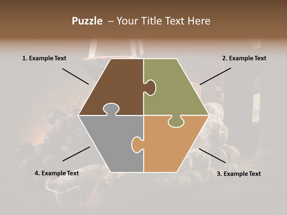 Cut Hard Sausage PowerPoint Template