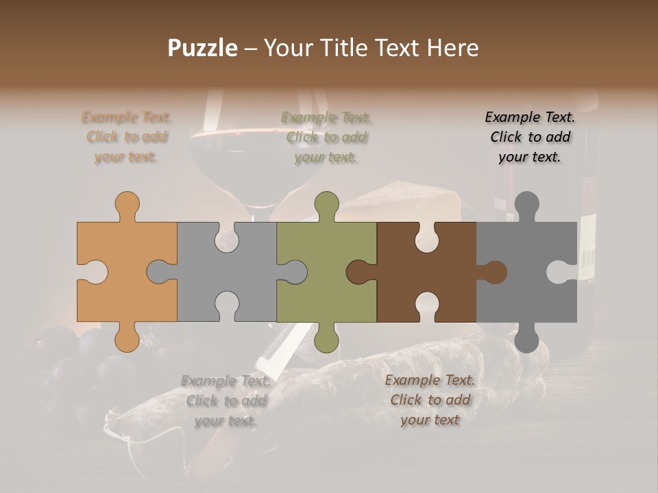 Cut Hard Sausage PowerPoint Template