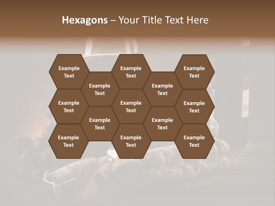 Cut Hard Sausage PowerPoint Template