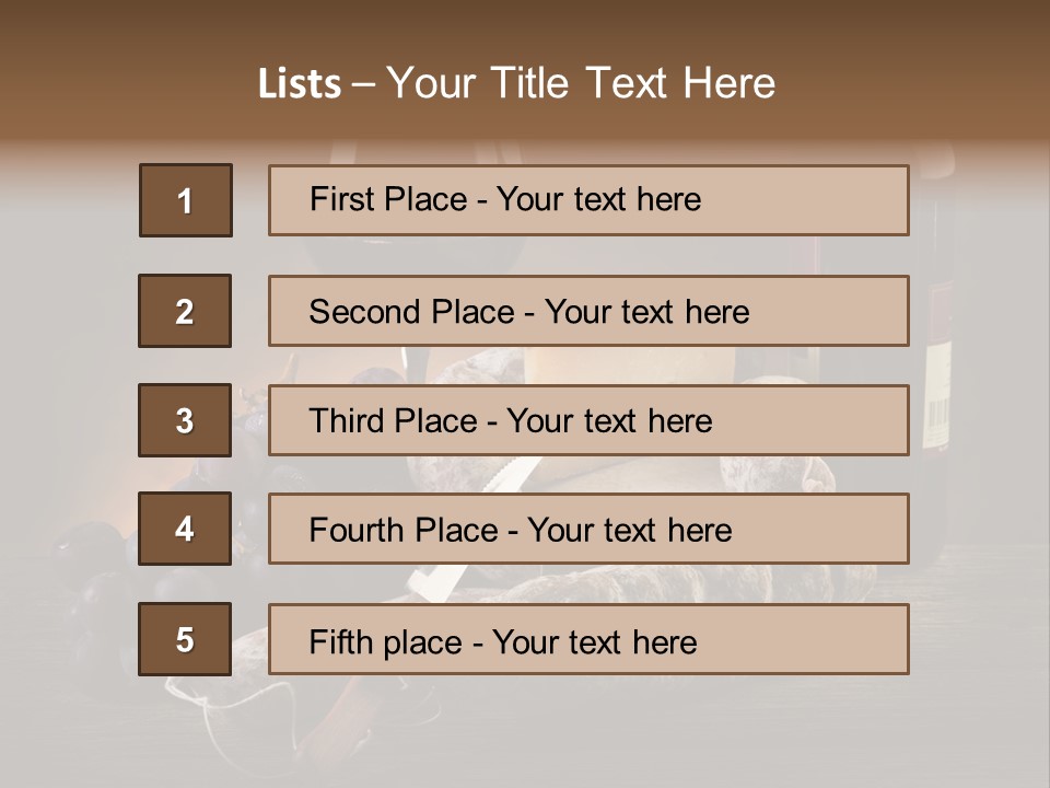 Cut Hard Sausage PowerPoint Template