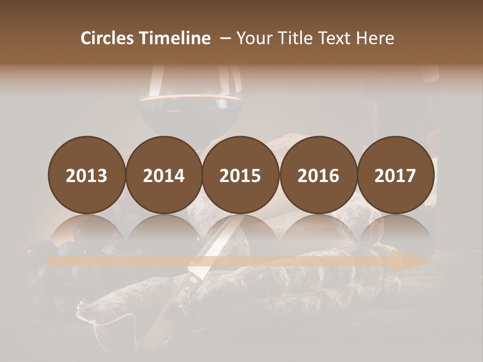 Cut Hard Sausage PowerPoint Template