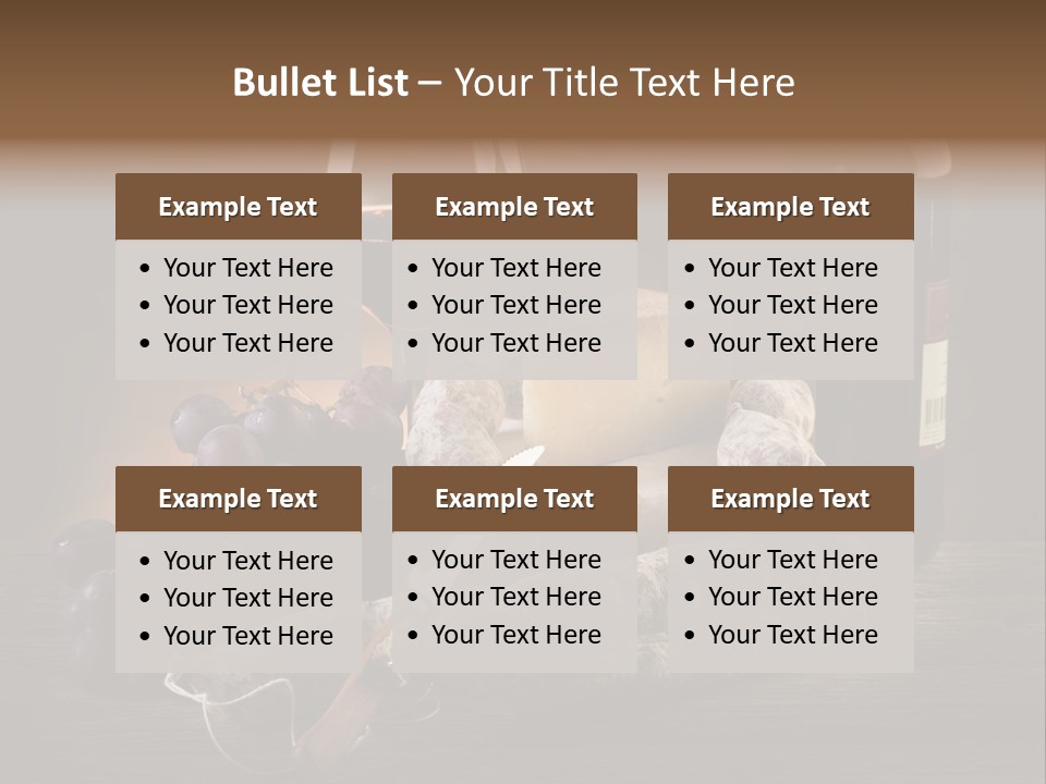 Cut Hard Sausage PowerPoint Template