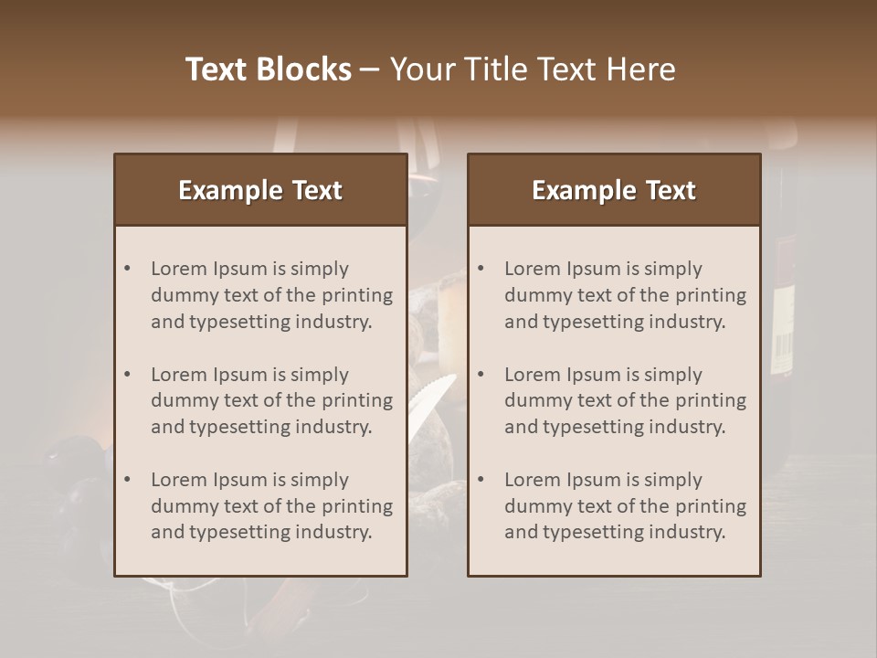 Cut Hard Sausage PowerPoint Template