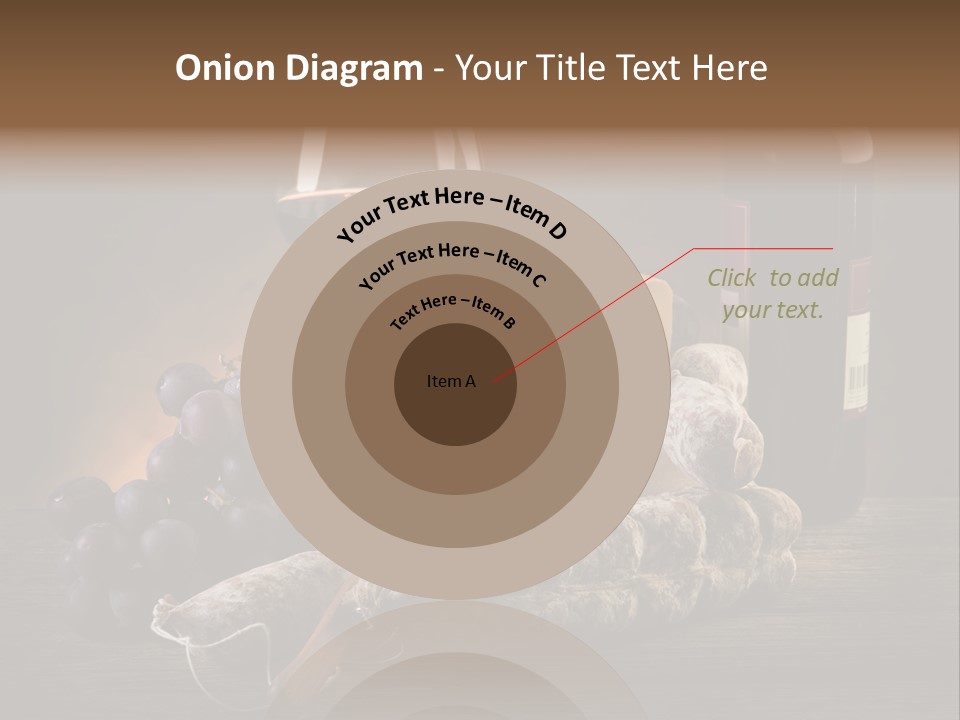 Cut Hard Sausage PowerPoint Template