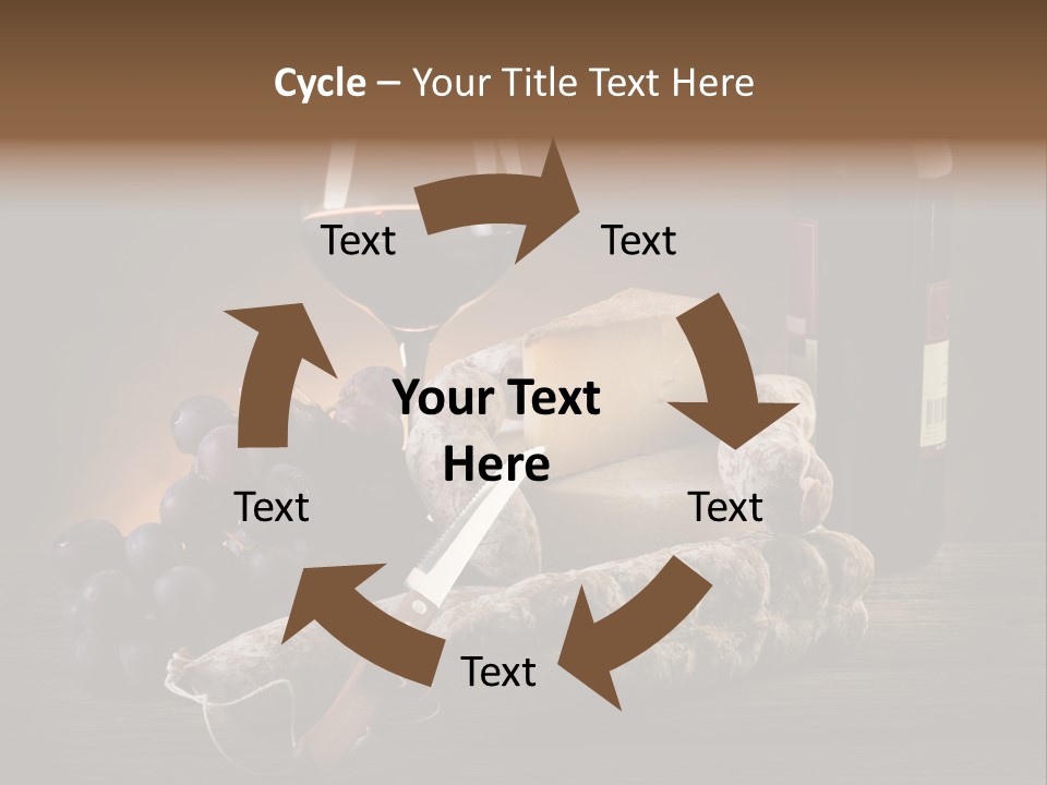 Cut Hard Sausage PowerPoint Template