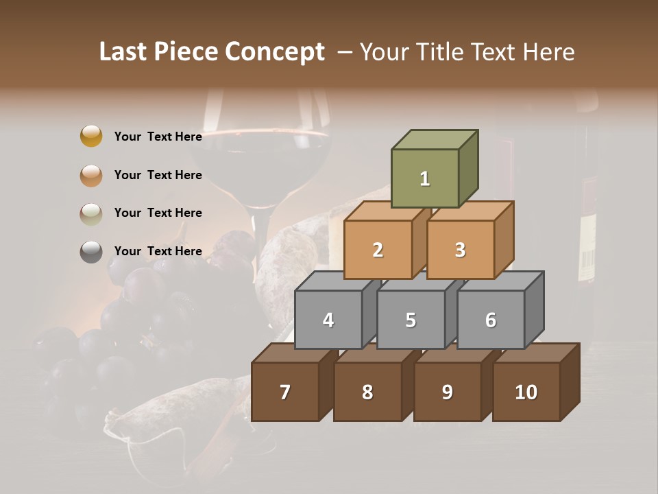 Cut Hard Sausage PowerPoint Template