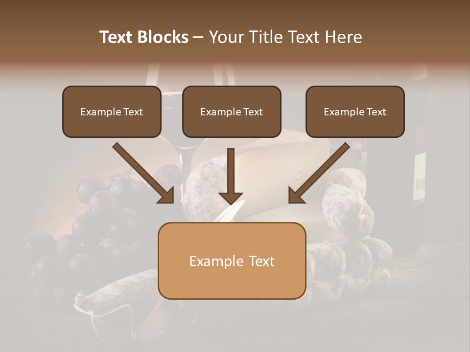 Cut Hard Sausage PowerPoint Template