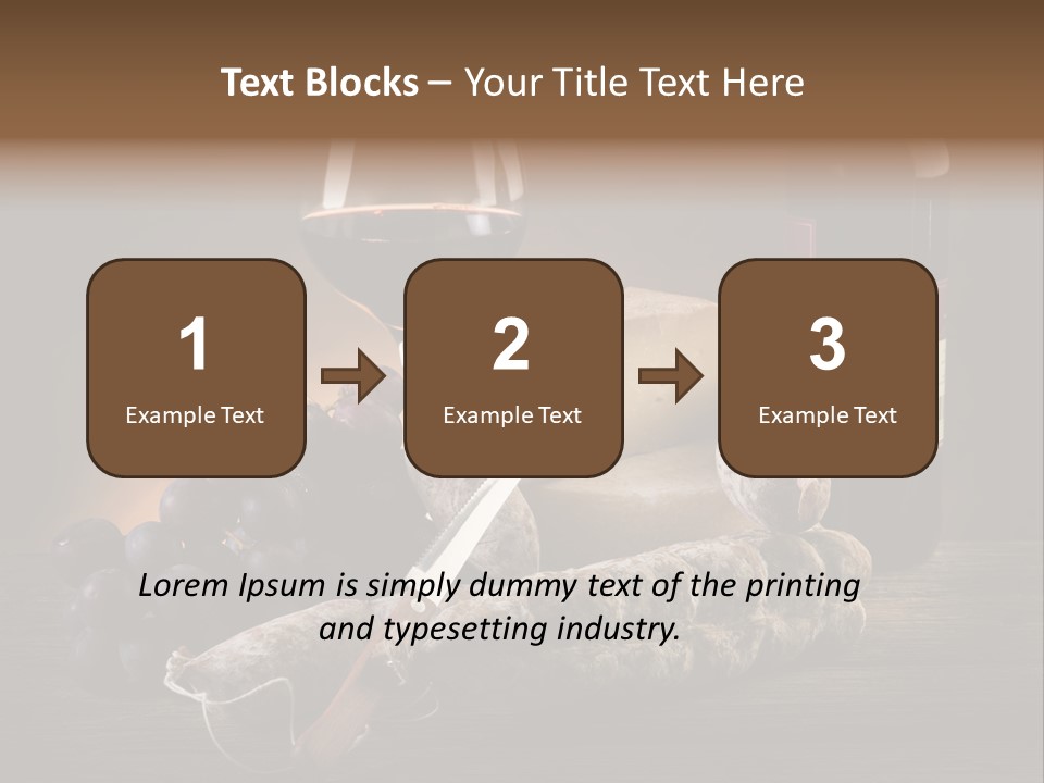 Cut Hard Sausage PowerPoint Template