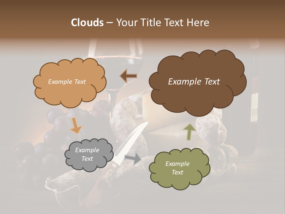 Cut Hard Sausage PowerPoint Template
